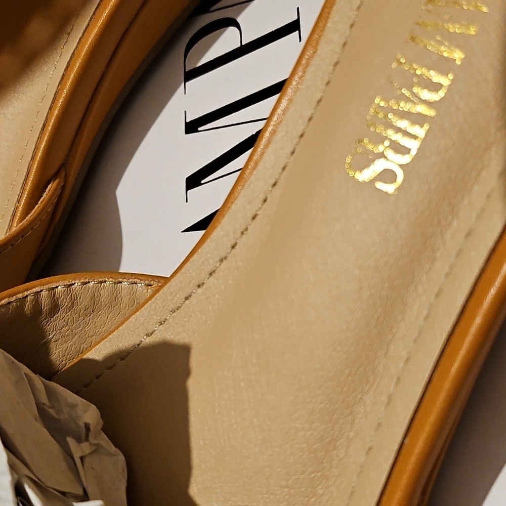 Dream Pairs Pointed Toe Tan Ankle Strap Shoes - Picture 8 of 11